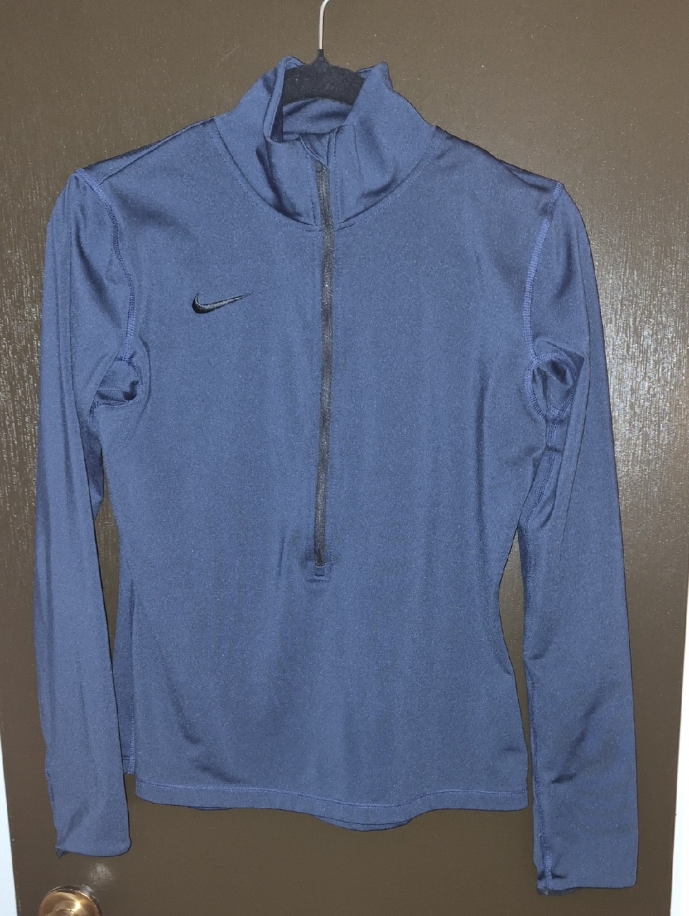 Nike Navy Blue Quarter-Zip Dri-fit - Medium